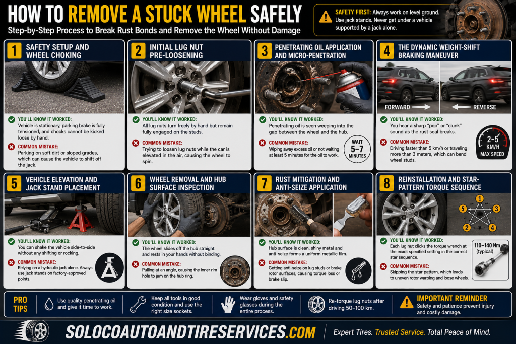 How to Get a Stuck Tire Off Without a Hammer