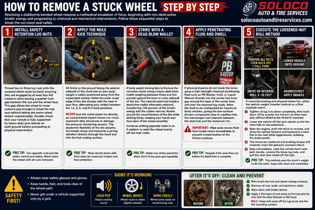 How to Remove a Stuck Wheel Step by Step