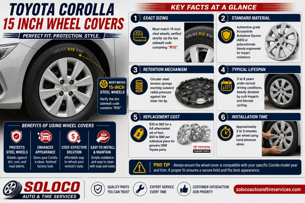 Toyota Corolla 15 Inch Wheel Covers