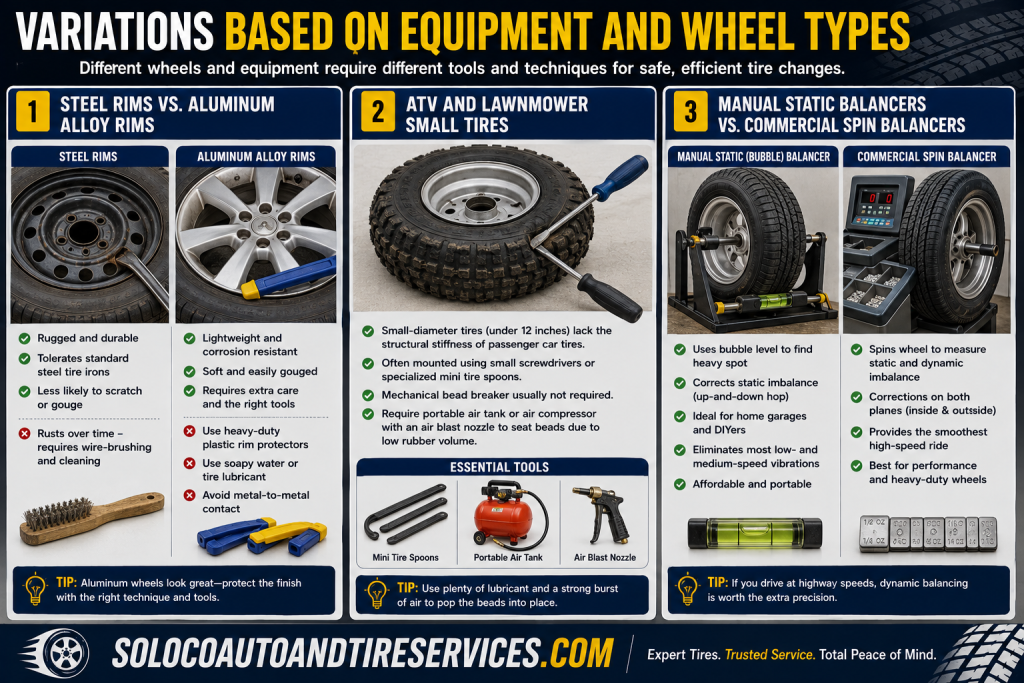 Variations Based on Equipment and Wheel Types