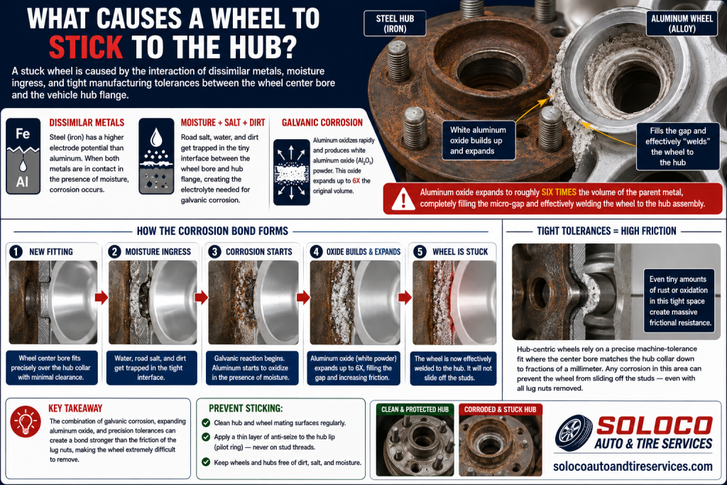 What Causes a Wheel to Stick to the Hub