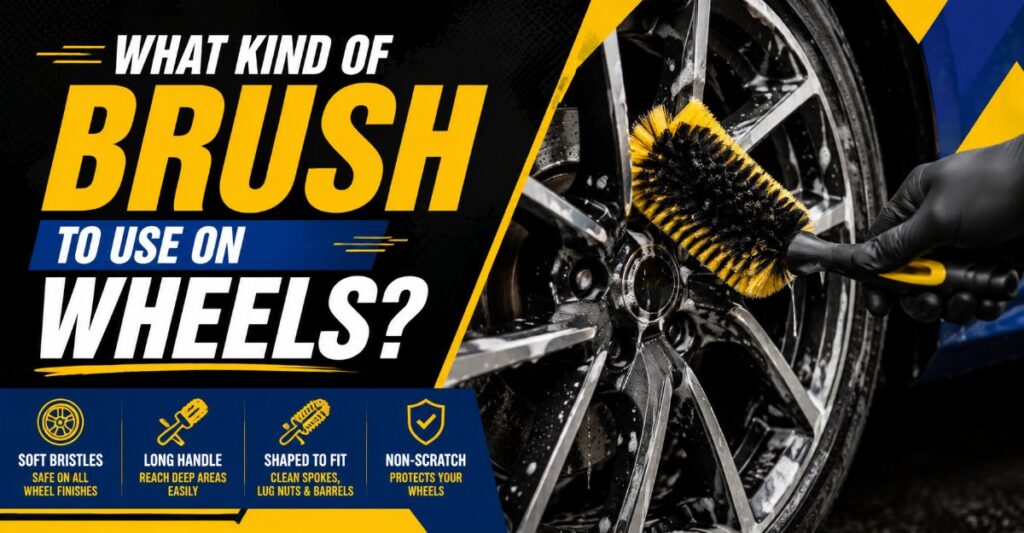 What kind of brush to use on wheels