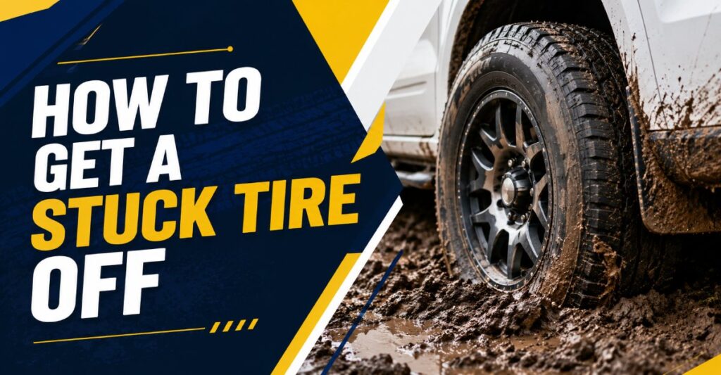how to get a stuck tire off