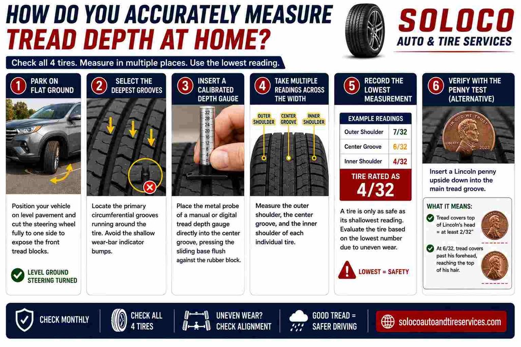 How Do You Accurately Measure Tread Depth at Home