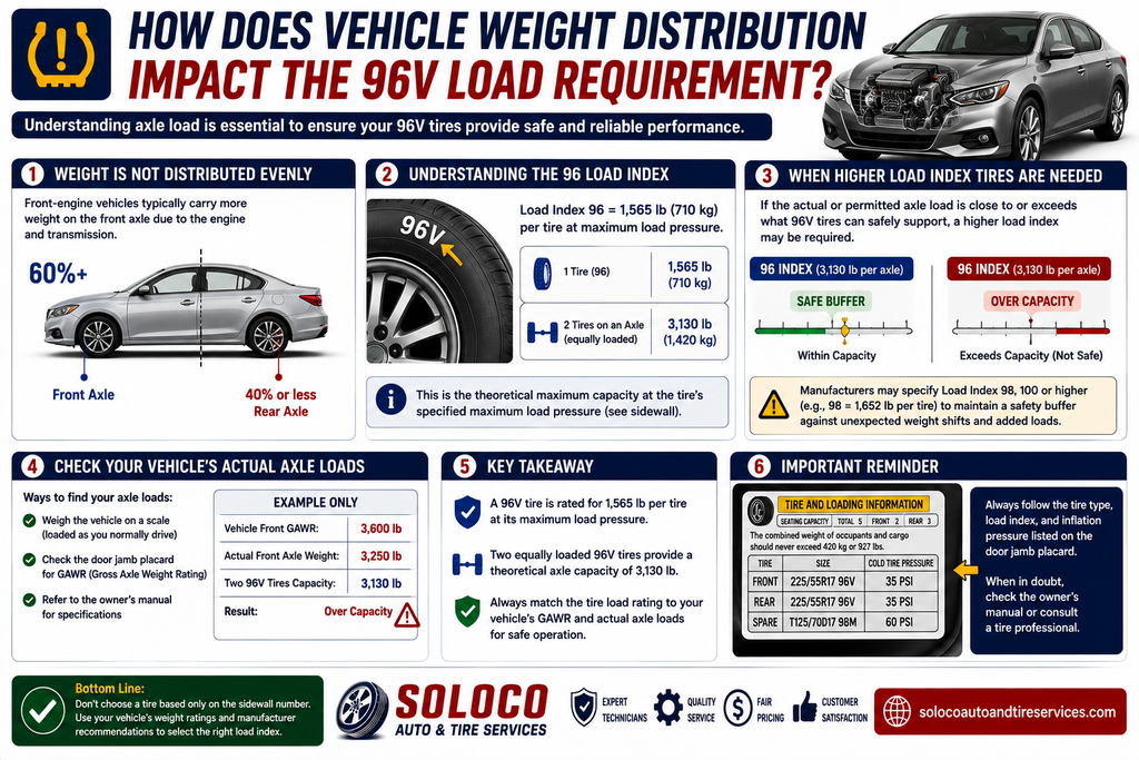 How Does Vehicle Weight Distribution Impact the 96V Load Requirement