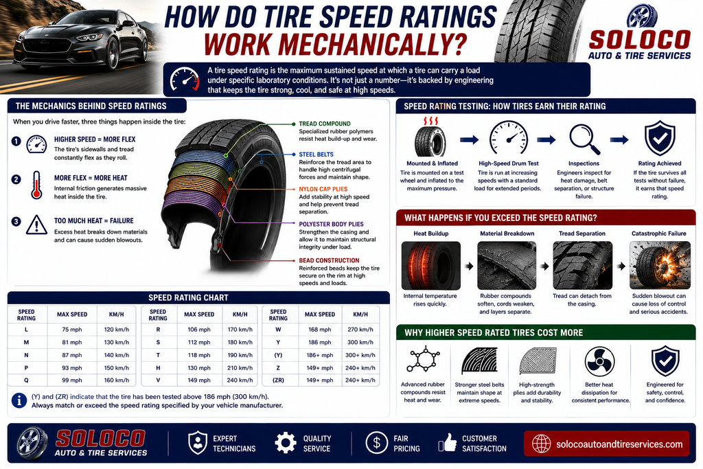 How do tire speed ratings work mechanically