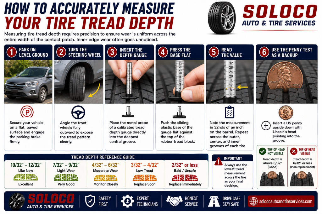 How to Accurately Measure Your Tire Tread Depth