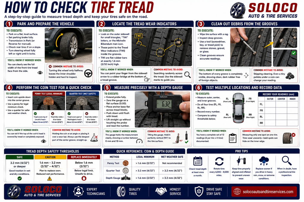 How to Check Tire Tread