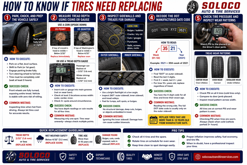 How to Know If Tires Need Replacing