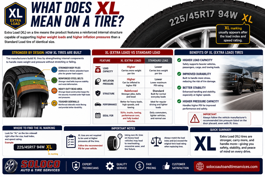 What Does XL Mean on a Tire