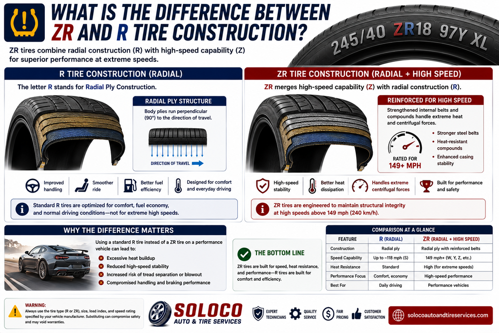 What Is the Difference Between ZR and R Tire Construction