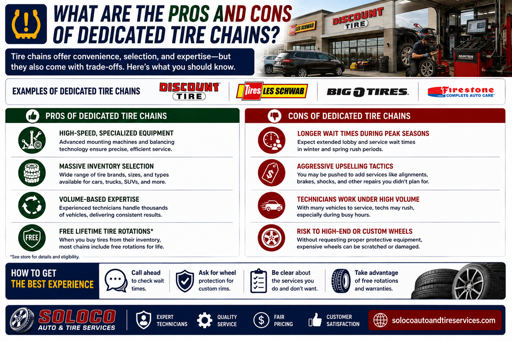 What are the pros and cons of dedicated tire chains