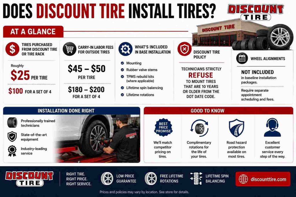 Does Discount Tire Install Tires