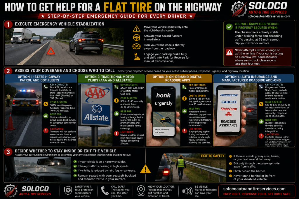 Flat Tire on Highway