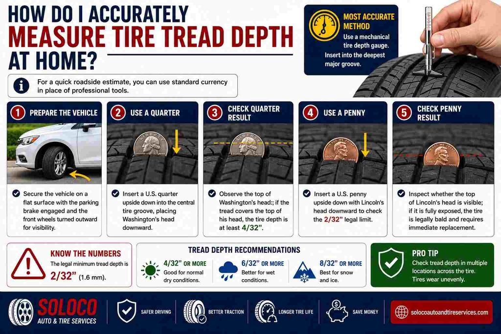 How Do I Accurately Measure Tire Tread Depth at Home