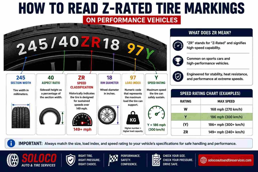 How Do I Read Z-Rated Tire Markings on Performance Vehicles