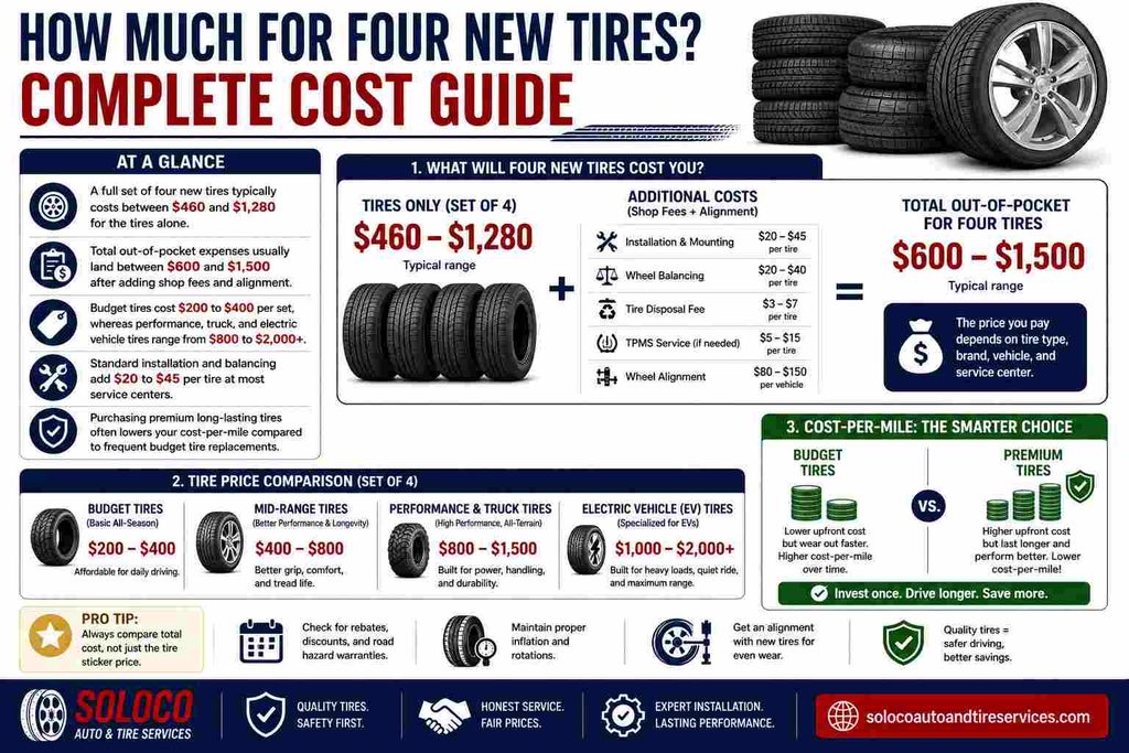 How Much for Four New Tires