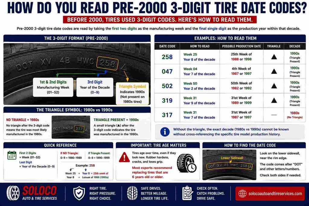 How do you read pre-2000 3-digit tire date codes