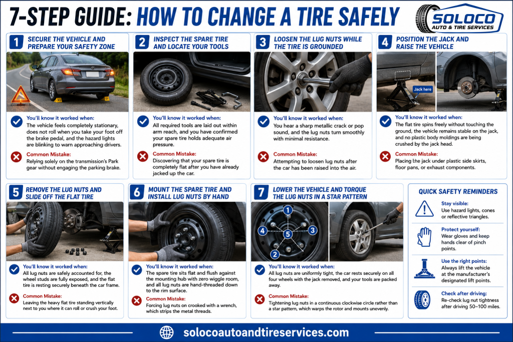 How to Change a Tire Step by Step
