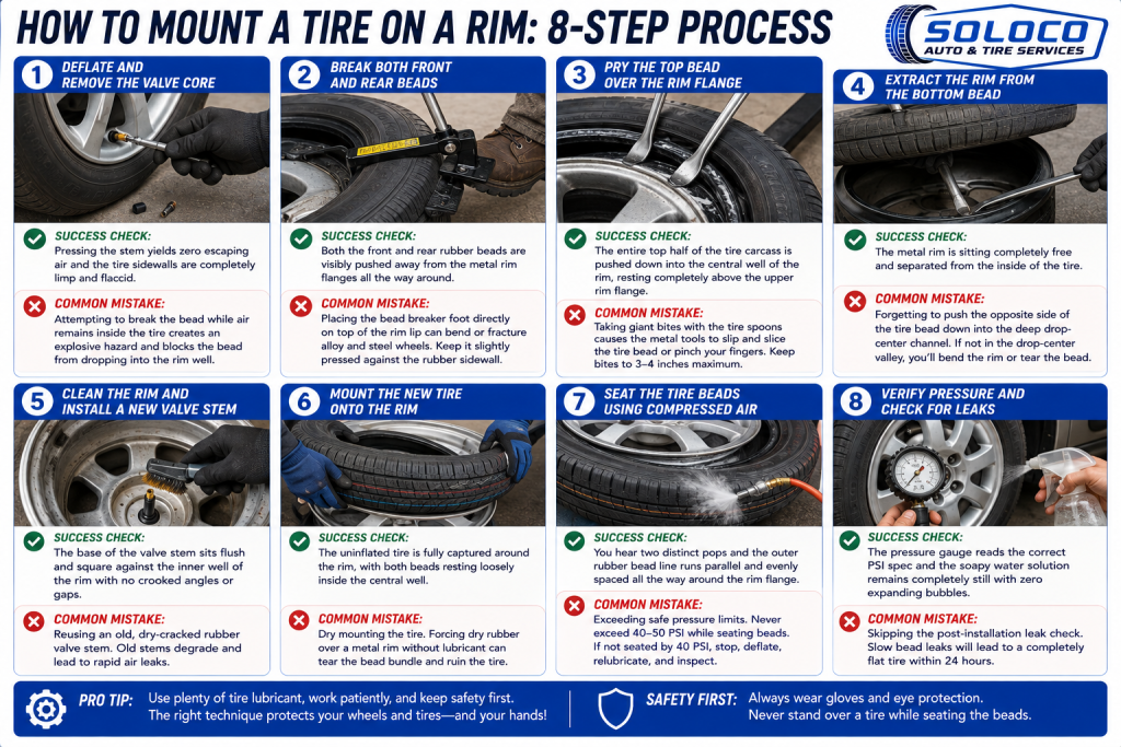 How to Change a Tire on a Rim