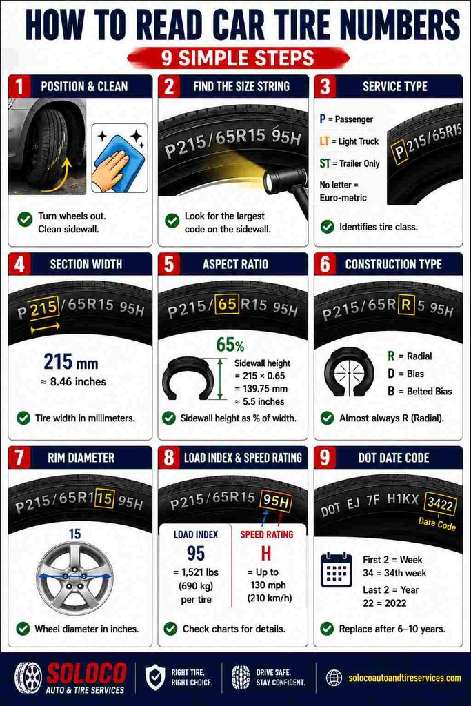 How to Read Car Tire Numbers