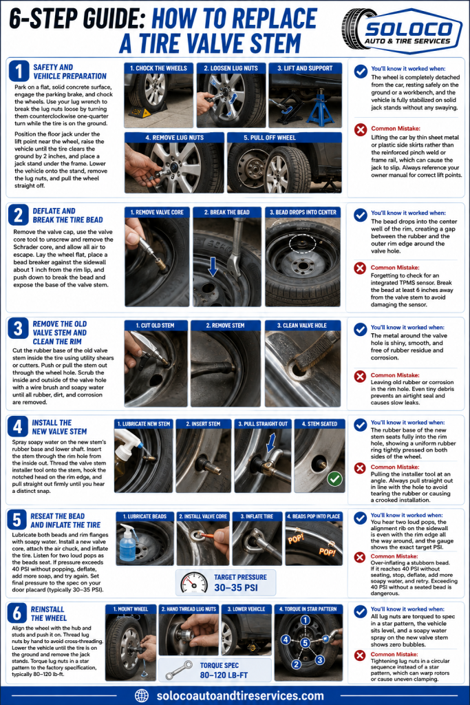 How to Replace a Tire Valve Stem