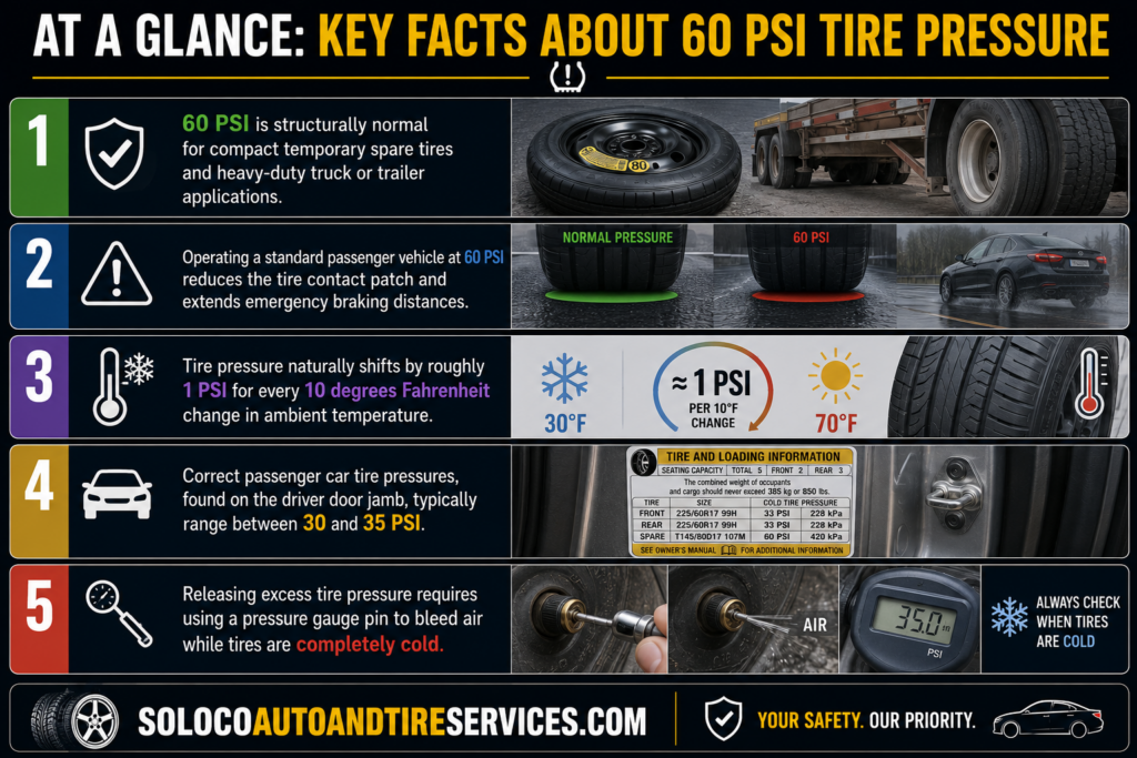 Key Facts About 60 PSI Tire Pressure