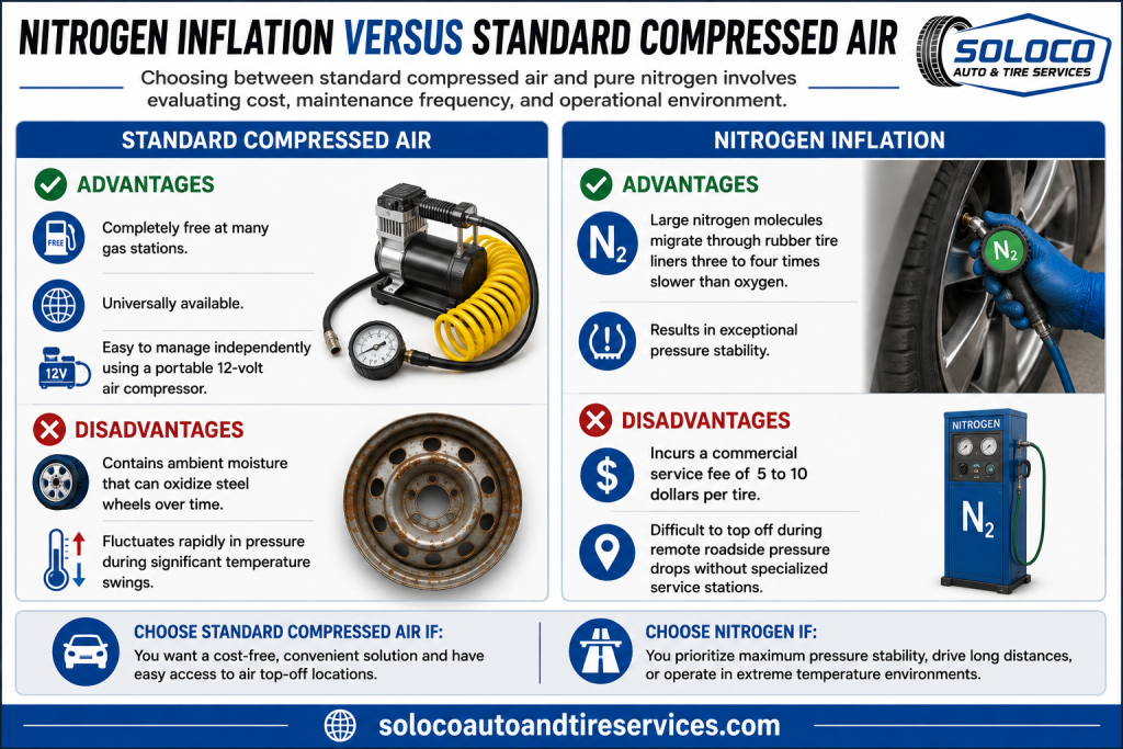 Nitrogen Inflation Versus Standard Compressed Air