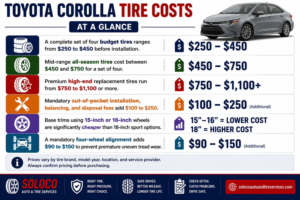 Toyota Corolla Tire Costs