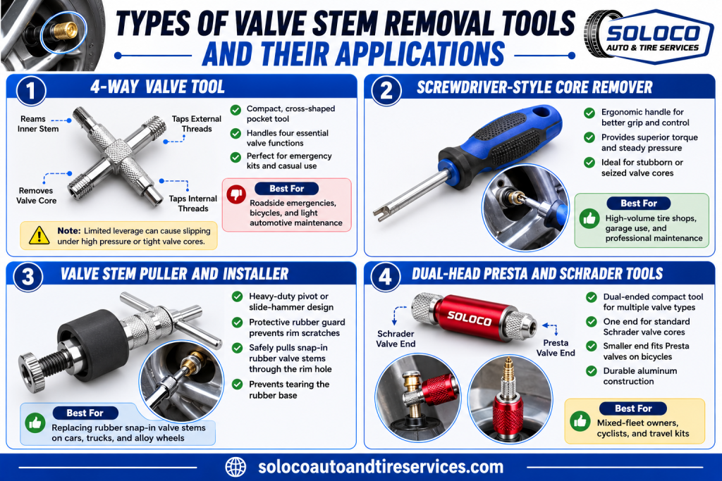 Types of Valve Stem Removal Tools and Their Applications
