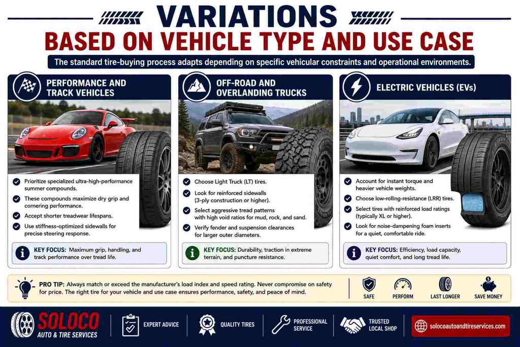 Variations Based on Vehicle Type and Use Case