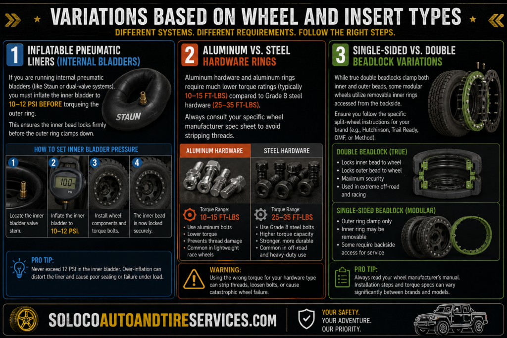 Variations Based on Wheel and Insert Types