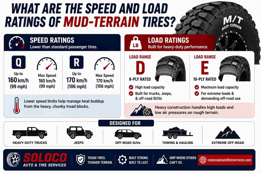 What Are the Speed and Load Ratings of Mud-Terrain Tires