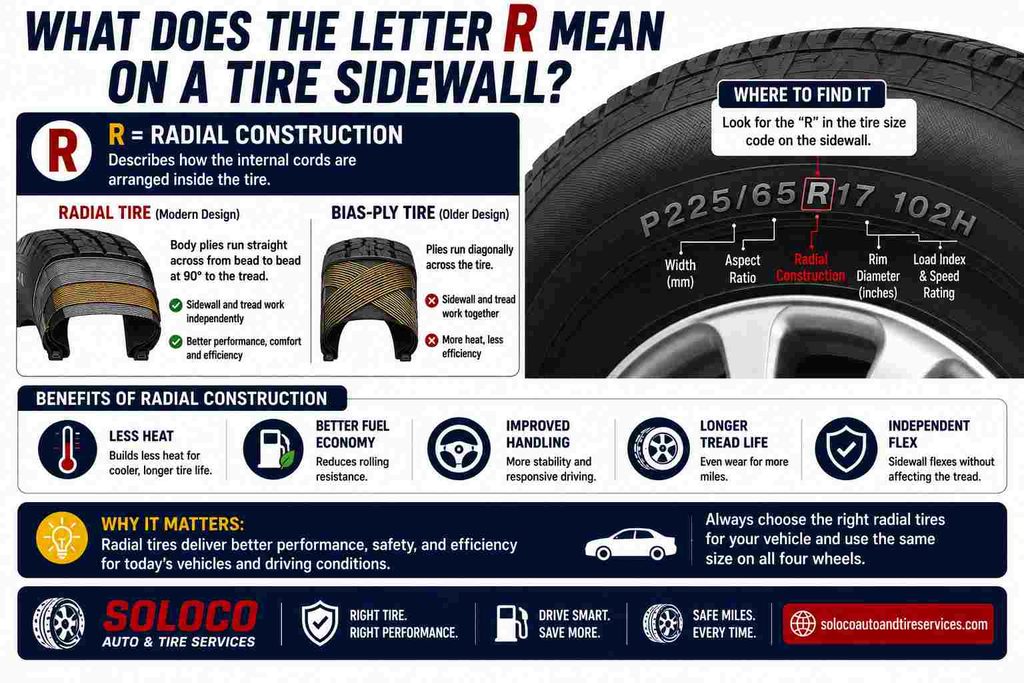 What Does the Letter R Mean on a Tire Sidewall