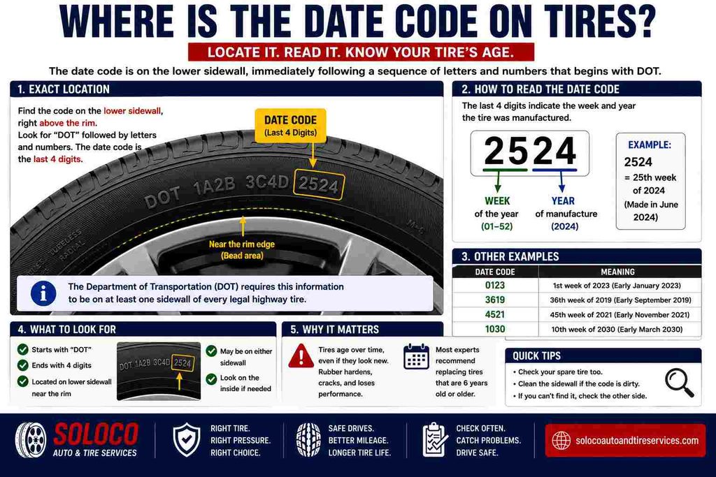 Where is the date code on tires