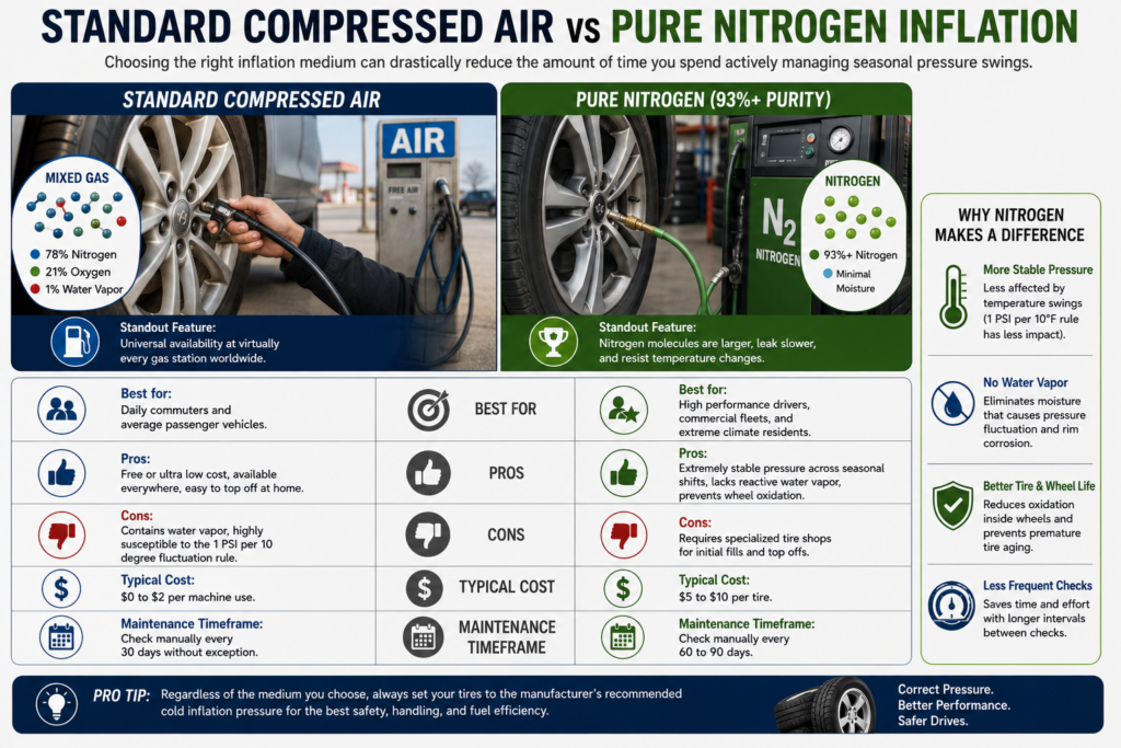 Standard Compressed Air vs Pure Nitrogen Inflation