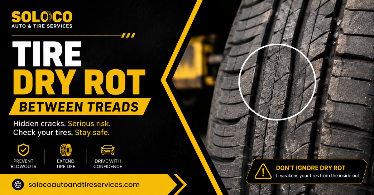 tire dry rot between treads