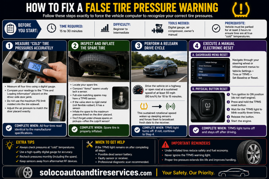 How To Fix a False Tire Pressure Warning