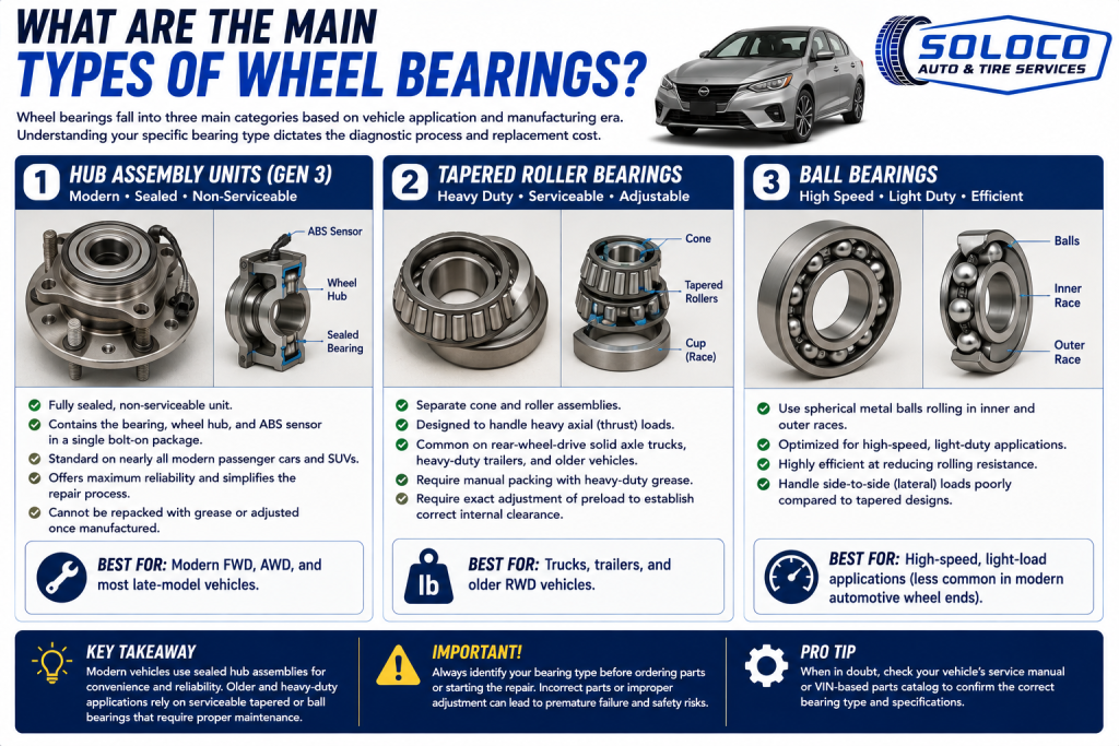 What Are the Main Types of Wheel Bearings
