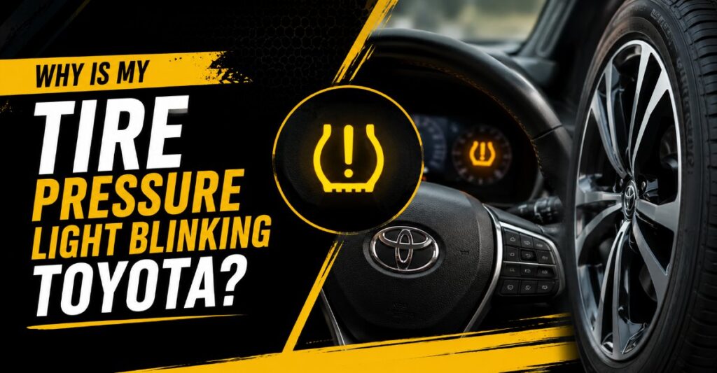 why is my tire pressure light blinking toyota