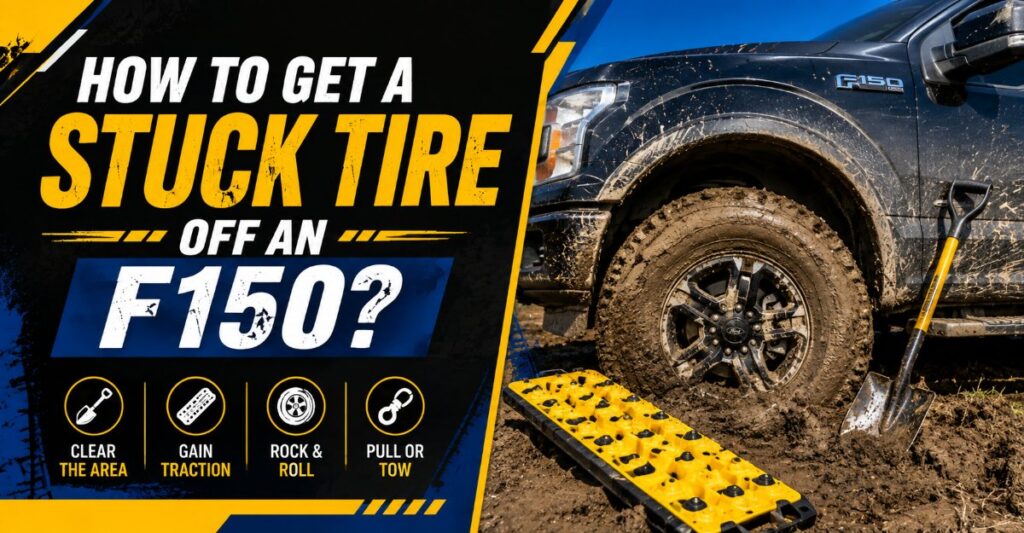 How to get a stuck tire off an F150