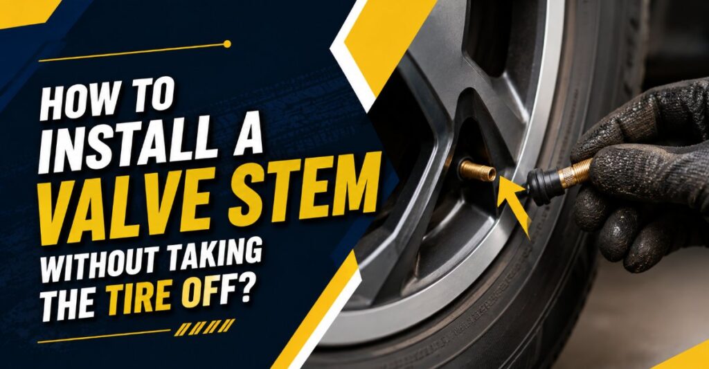 How to install a valve stem without taking the tire off