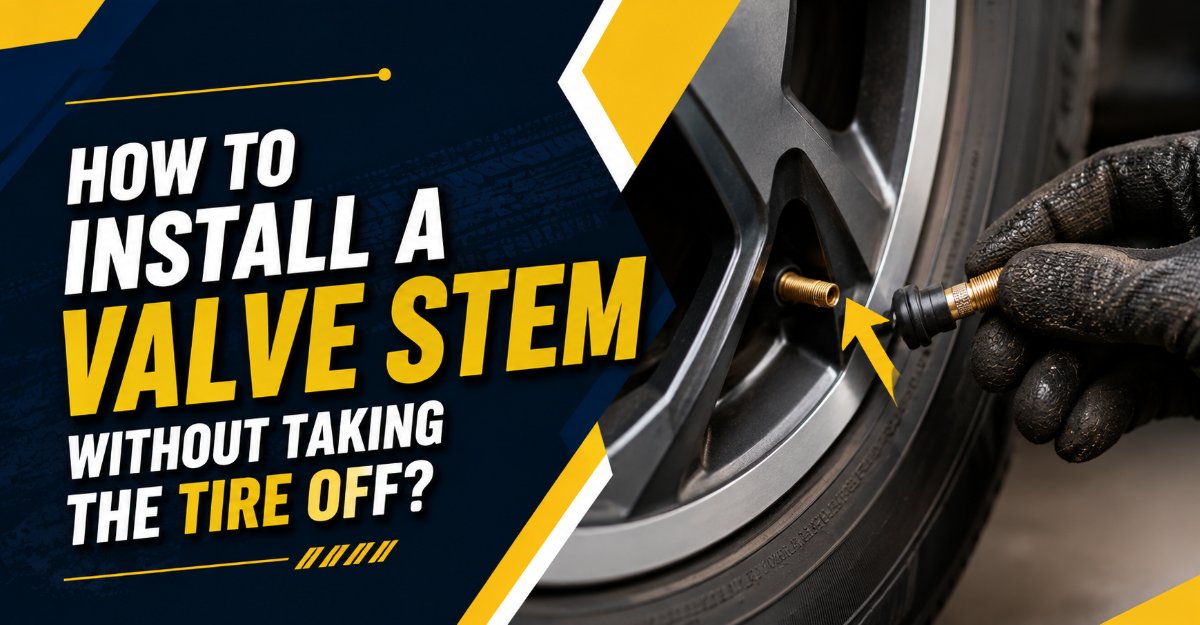 How to install a valve stem without taking the tire off