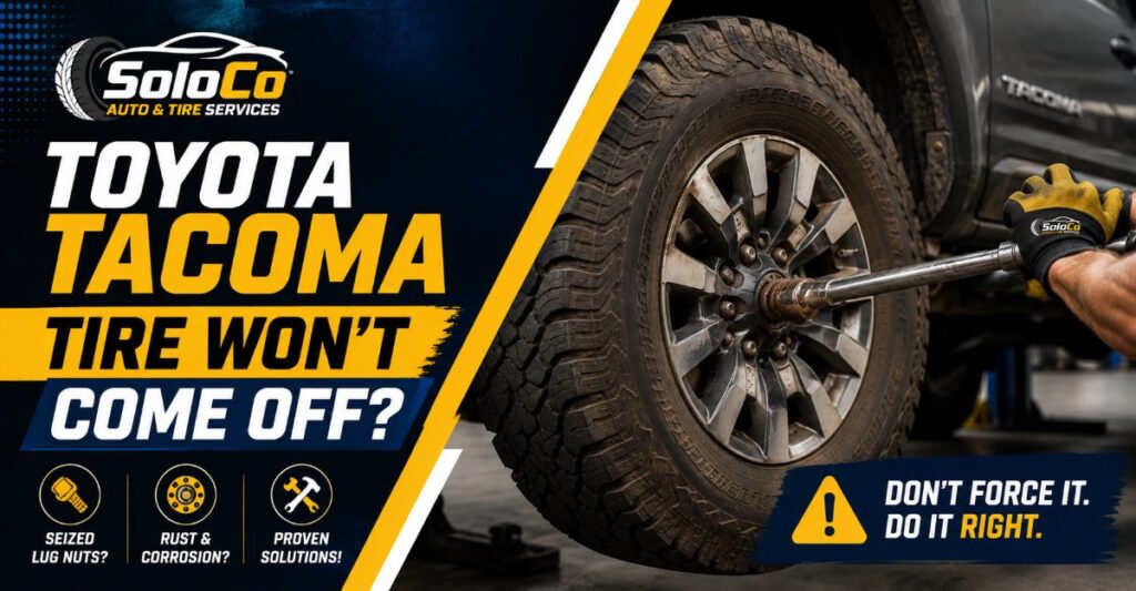 Toyota Tacoma tire won t come off