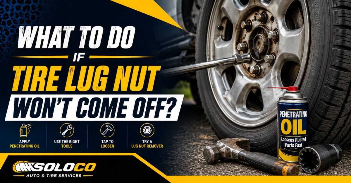 What to do if tire lug nut won't come off