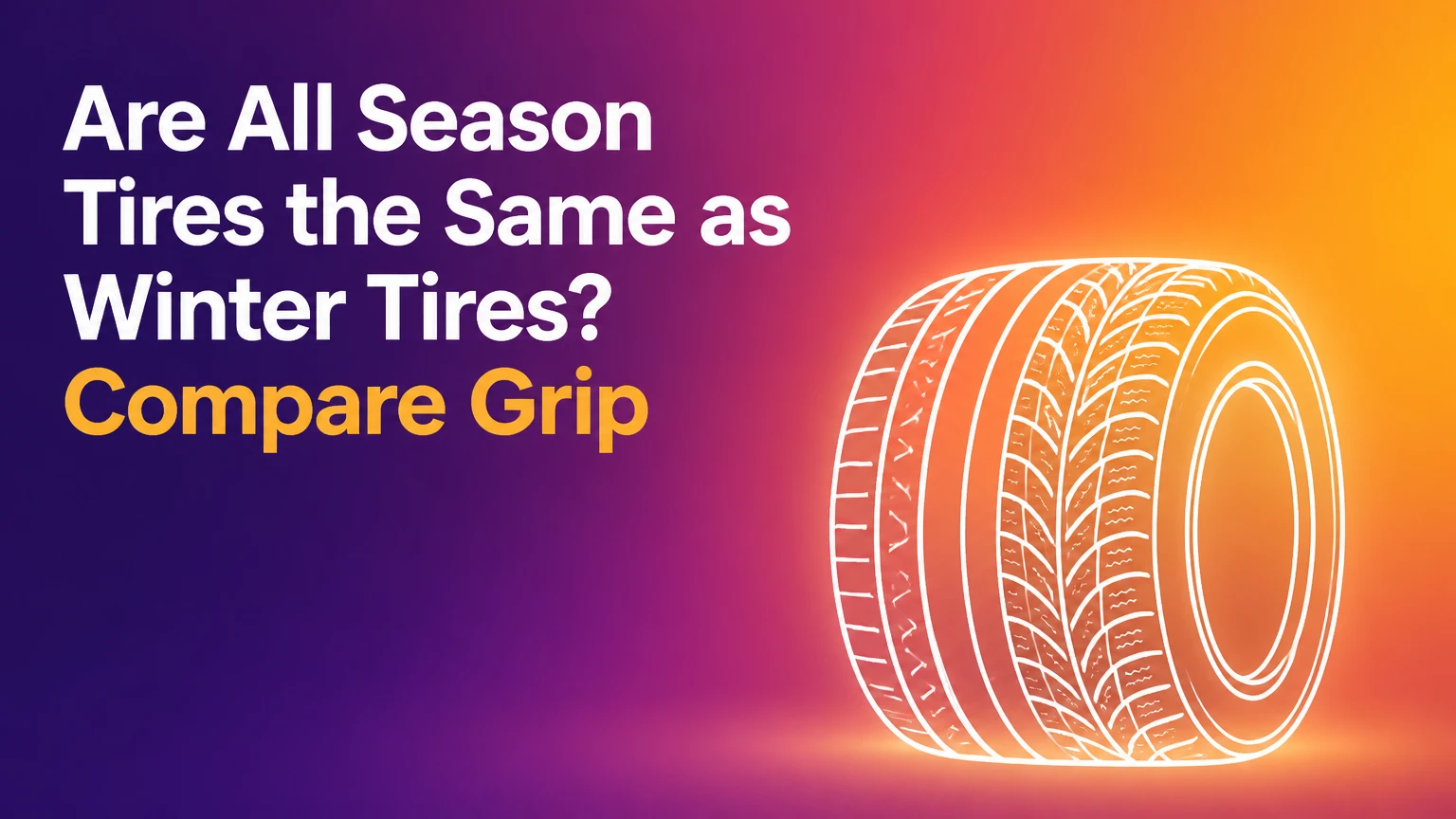 are all season tires the same as winter tires
