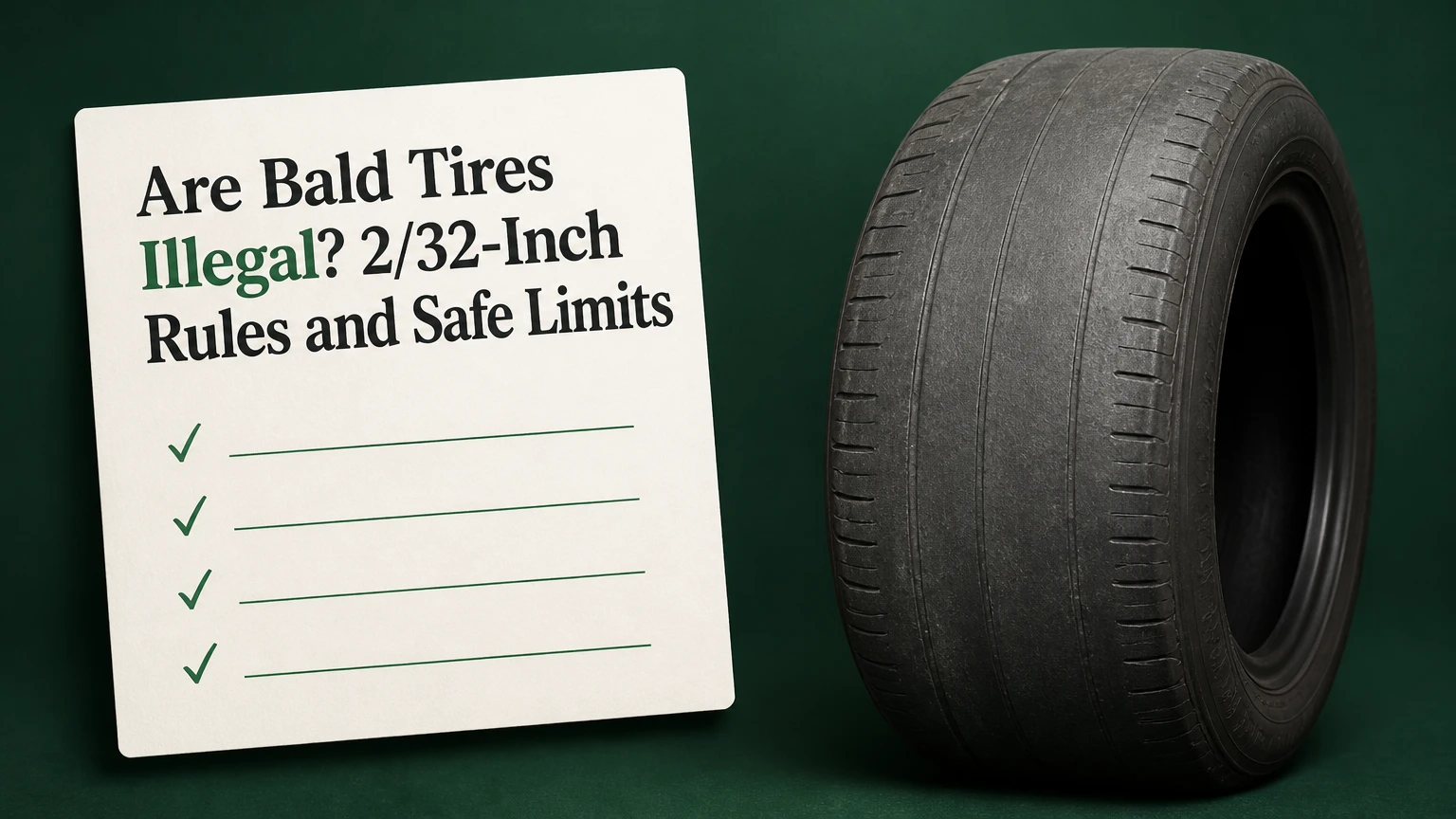 are bald tires illegal