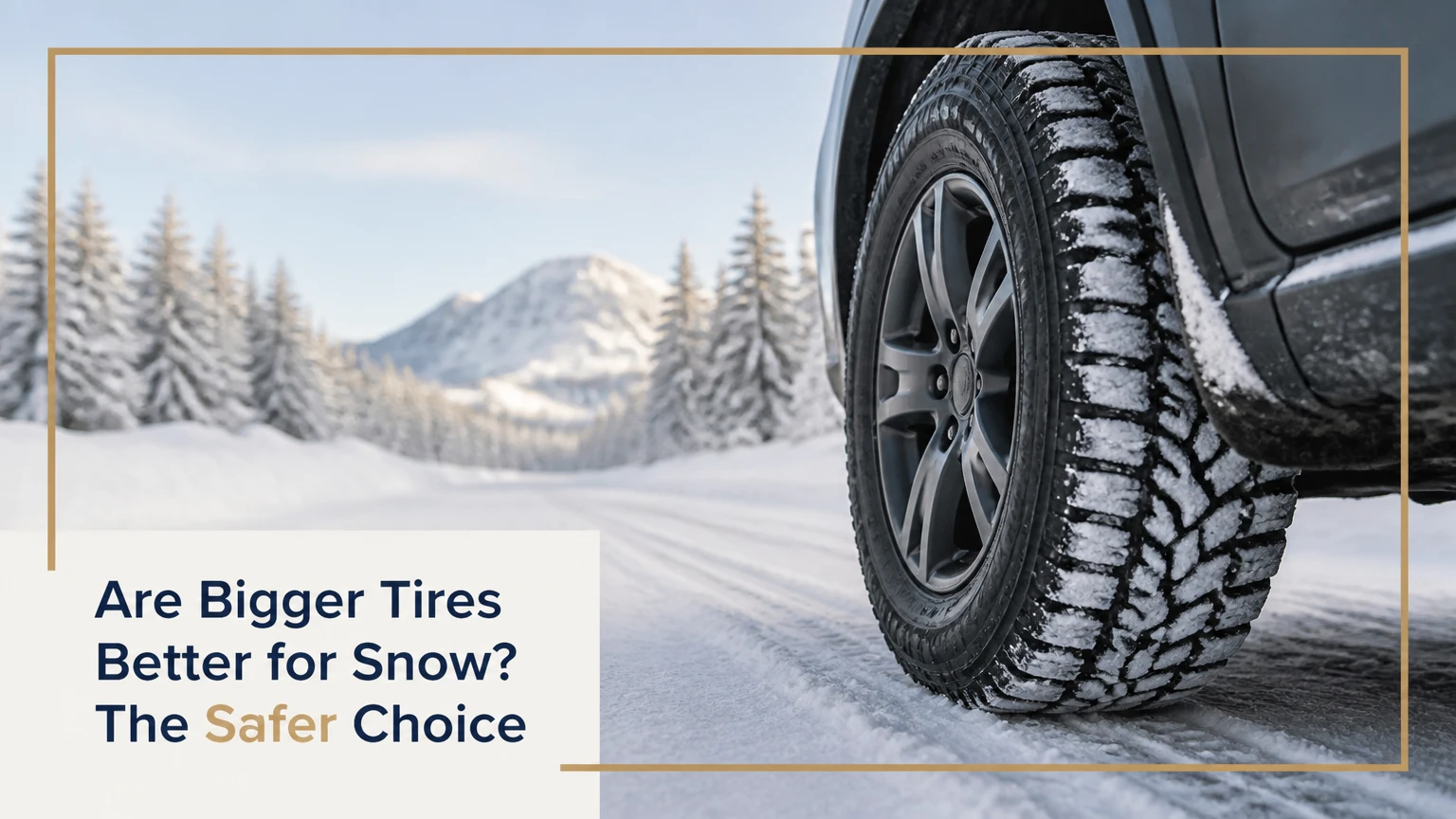 are bigger tires better for snow