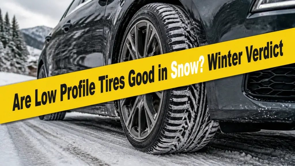 are low profile tires good in snow