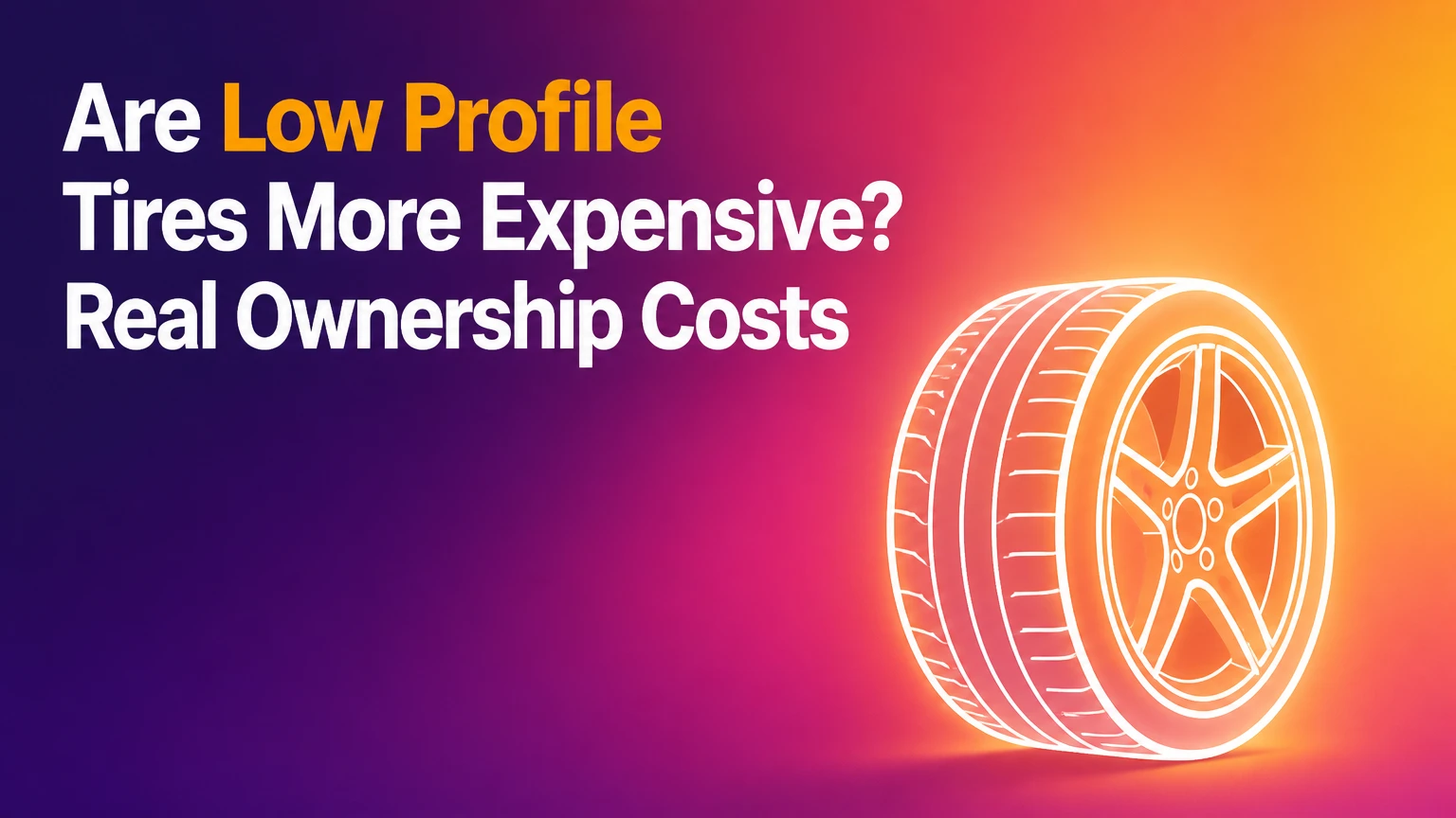 are low profile tires more expensive